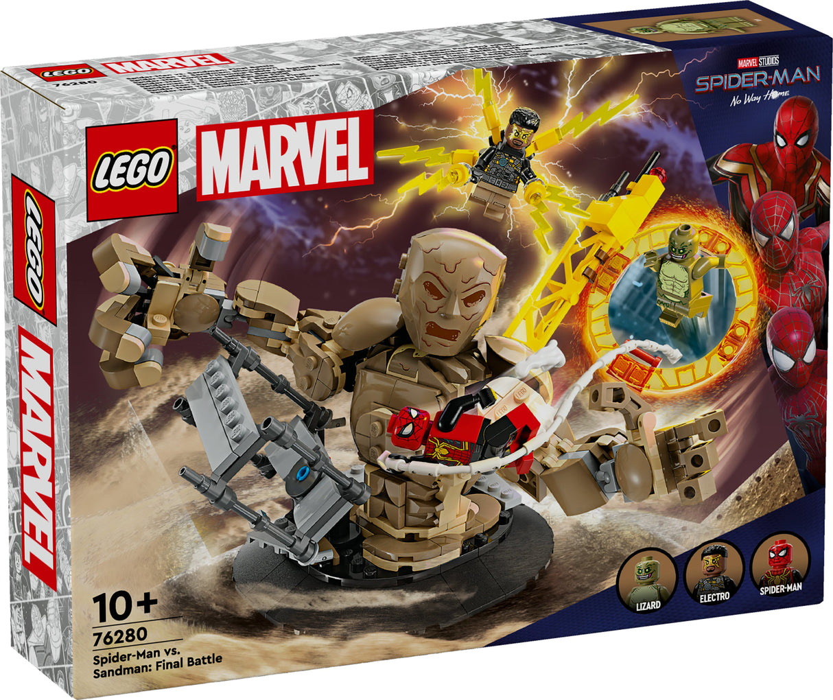 LEGO 76280 Marvel Super Heroes Spider-Man Vs. Sandman: Showdown, Building Toy