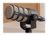 RÖD PodMic Mikrofonkabel -57dBV/Pascal Cardioid Svart Silver