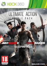 Ultimate Action Triple Pack: Just Cause 2, Sleeping Dogs & Tomb Raider – Xbox 360 – spillets udgave
