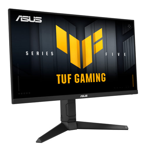 ASUS TUF Gaming VG259QL5A – 24,5" Fast IPS – Full HD – 200 Hz – skærm set skråt fra højre
