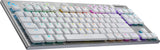 Logitech - G915 TKL Tenkeyless LIGHTSPEED Gaming Tangentbord - VIT -TAKTIL SWITCH (Nordisk)