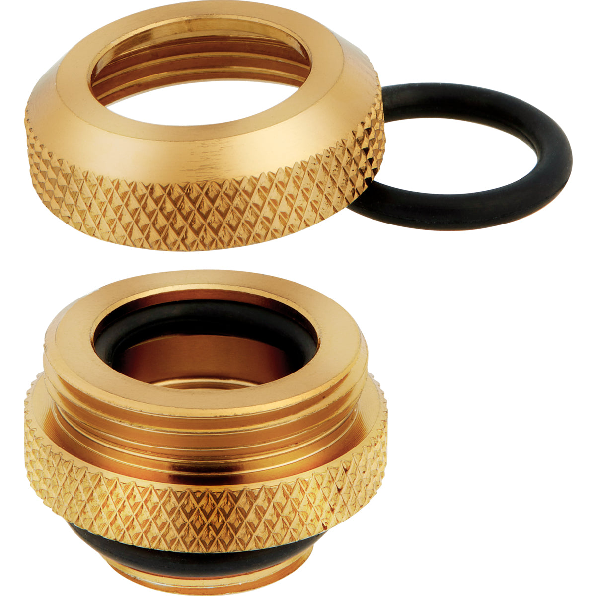 CORSAIR Hydro X Series XF Hardline 12mm OD Fitting Kølevæske system tilpasning 4-pack Guld