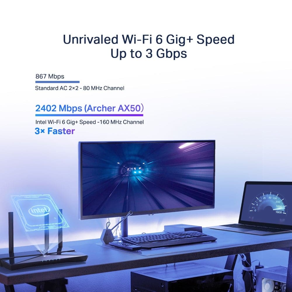 TP-Link Archer AX50 Trådlös Router Desktop