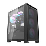 Datorfodral Darkflash DRX70 MESH + 4 RGB-fläktar (svart)