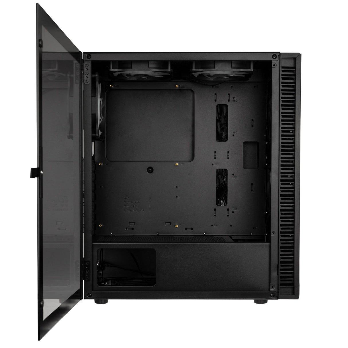 Kolink Observatory HF Glas ARGB Midi Tower Fodral - Svart