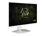 MSI MAG 274QRFWDE E20 – 27″ WQHD-gamingskærm, hvid – forside set skråt