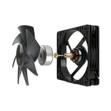 ASUS ProArt PF120 sort – illustration af adskilt rotor og motor