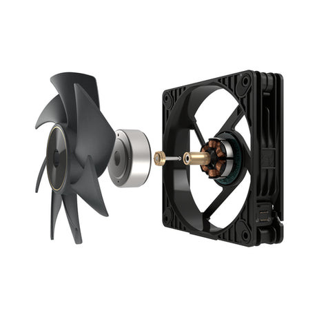 ASUS ProArt PF120 sort – illustration af adskilt rotor og motor