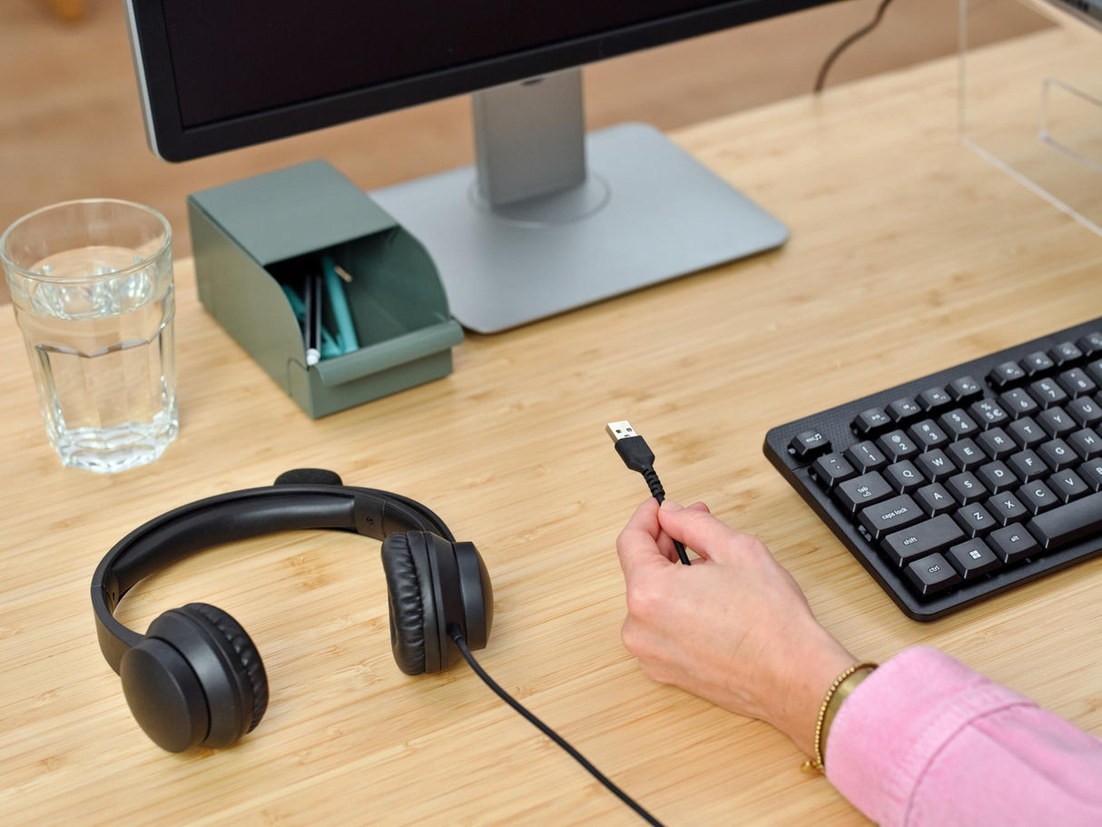 TRUST AYDA USB PC HEADSET - SVART