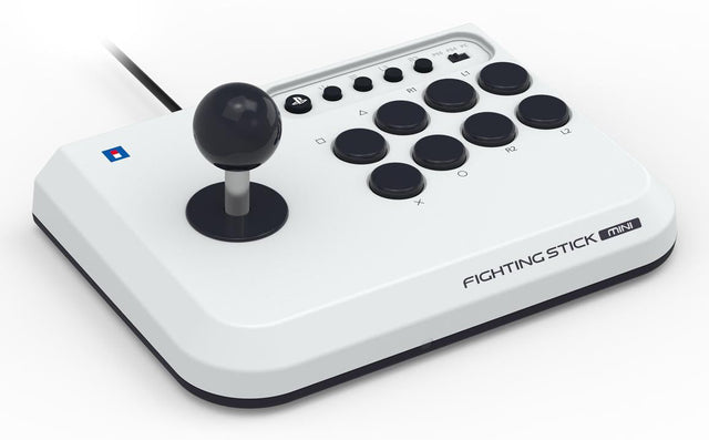 HORI - Fighting Stick Mini for PlayStation®5 - White - 8 inches by 6 inches HORI