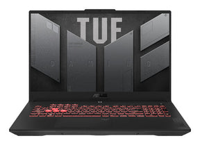 ASUS TUF Gaming A17 TUF707NUQ åben set forfra