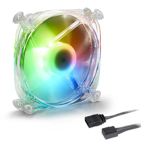 Sharkoon SHARK Disc PWM kabinetblæser – 120 mm, ARGB – billede 1