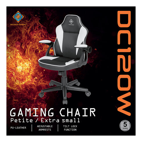 DELTACO GAMING DC120 Junior Gamer Stol Svart Vit