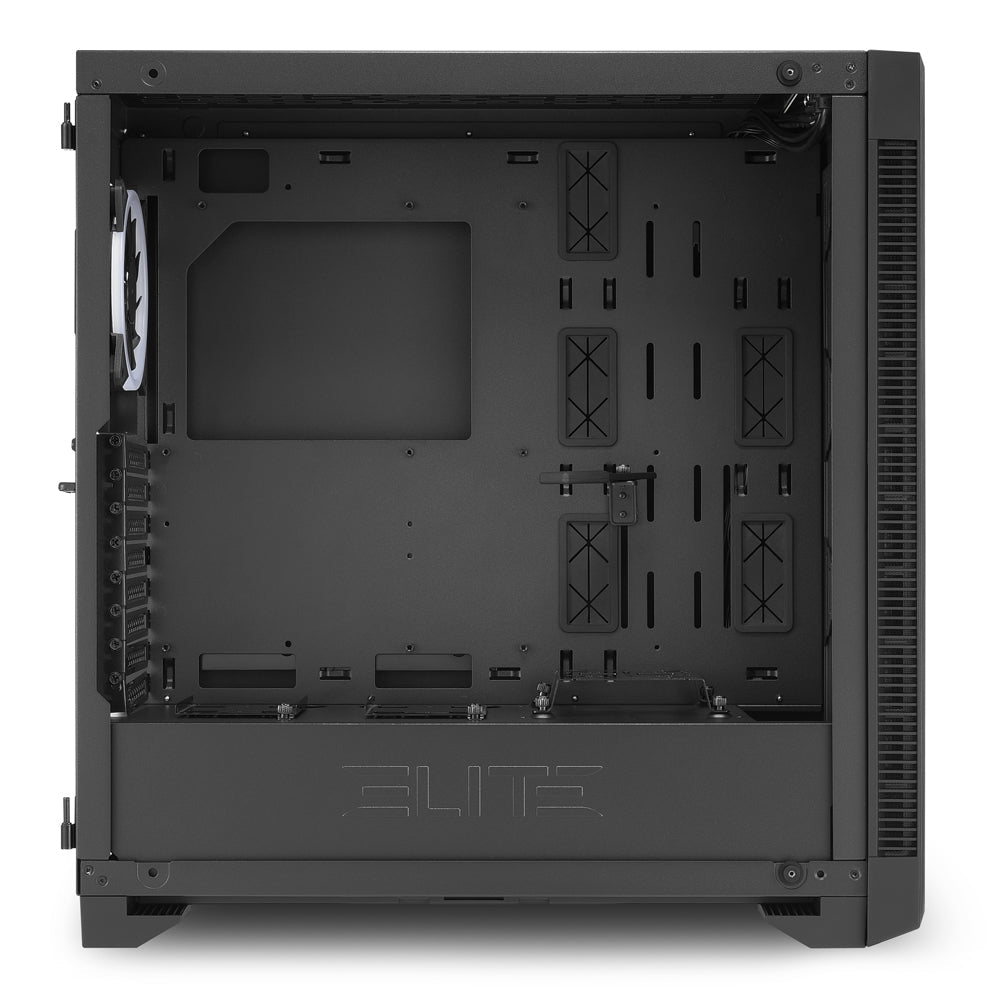 Sharkoon ELITE SHARK CA200G, Väska Med Stort Torn (svart, Härdat Glas)