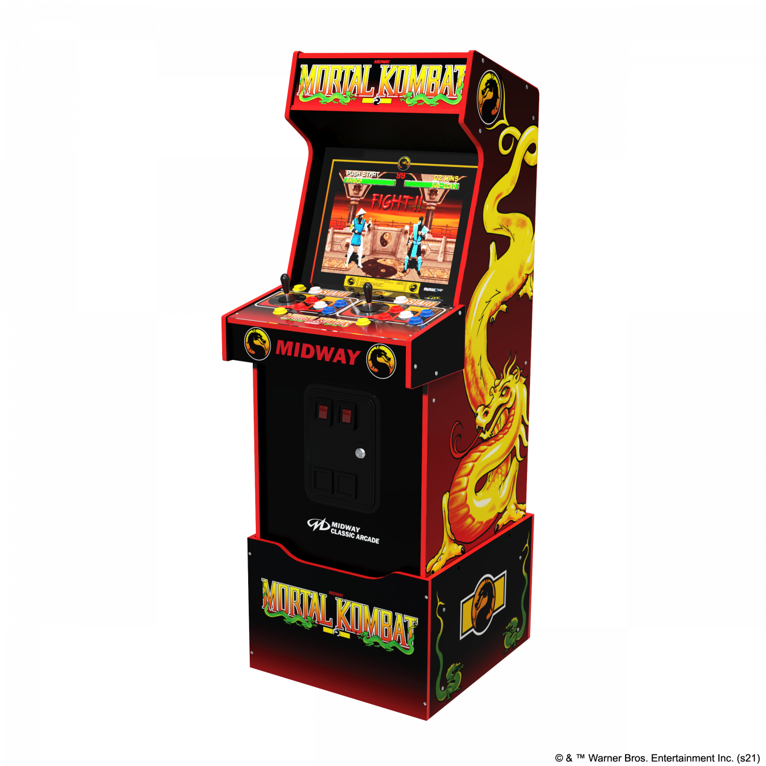 ARCADE 1 UP MORTAL KOMBAT MIDWAY LEGACY 14-I-1 WIFI-AKTIVERAD ARCADE MACHINE