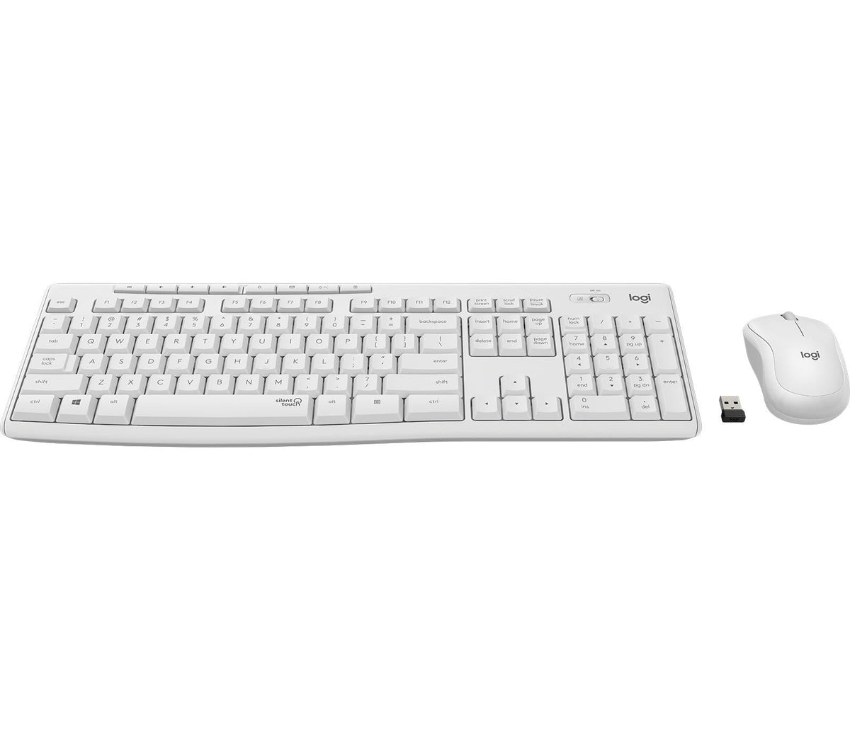 Logitech - MK295 Silent Wireless Combo Keyboard & Mouse set - Nordic Layout Logitech