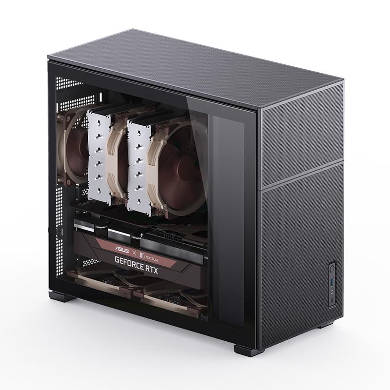Jonsbo D41 MESH ATX Fodral, Härdat Glas - Svart