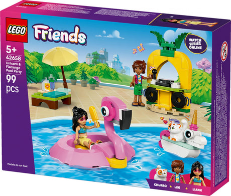 LEGO 42658 Friends Pool Party with Unicorn and Flamingo LEGO