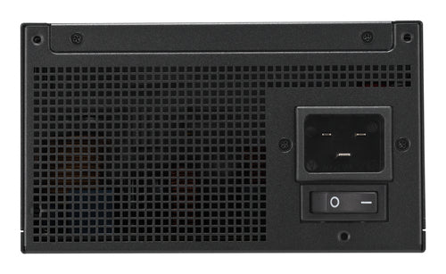 ASUS Pro WS 1600W Platinum – bagside med strømstik og tænd/sluk-kontakt