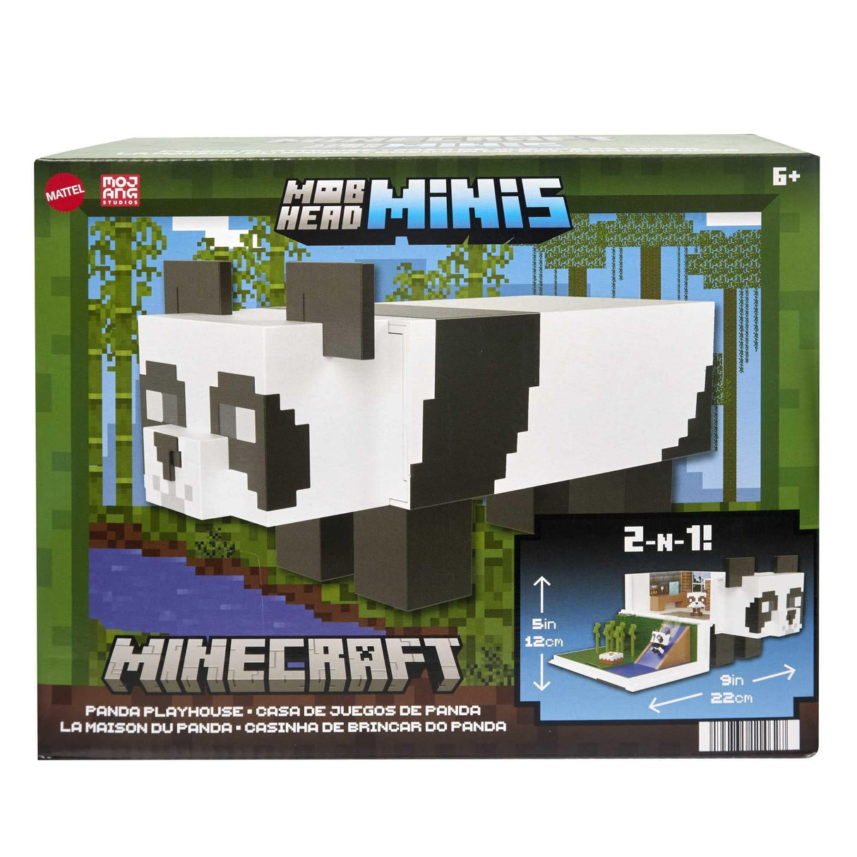 Minecraft - Mob Head Mini&#039;s Panda Playset (HLL25)