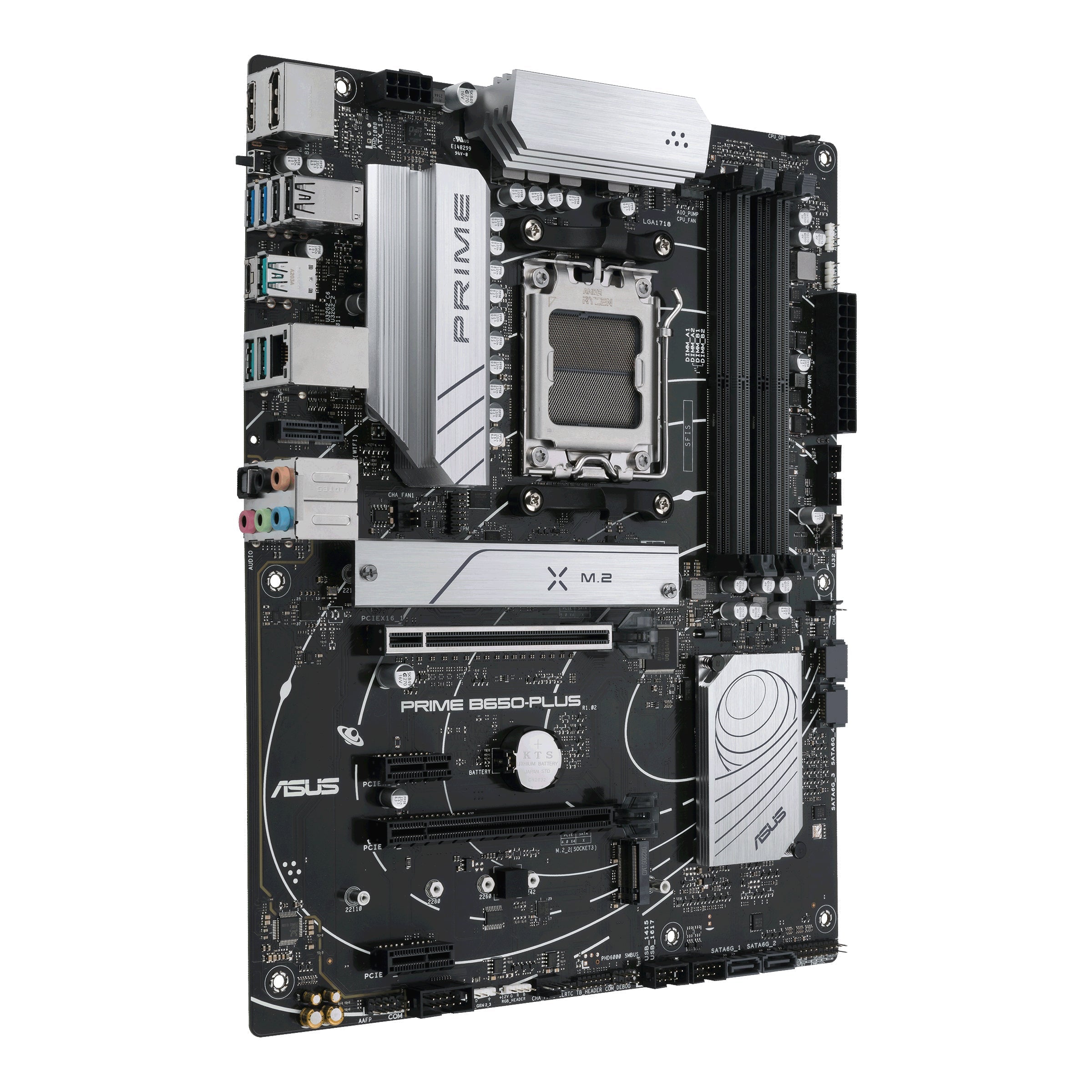 ASUS PRIME B650-PLUS, Moderkort (silver) - AM5