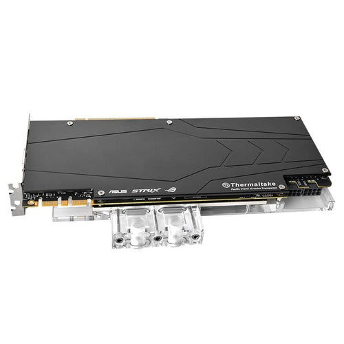 Thermaltake Pacific V-GTX 1080Ti Transparent (ASUS ROG) Fulddække til flydende kølesystem-vandblok til videokort 1-pack Transparent Thermaltake Technology