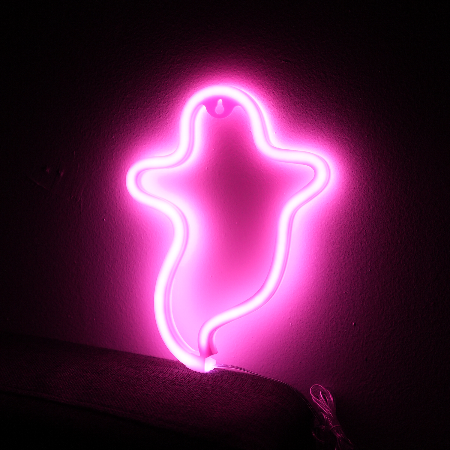 Ghost Neon LED-lampa Rosa