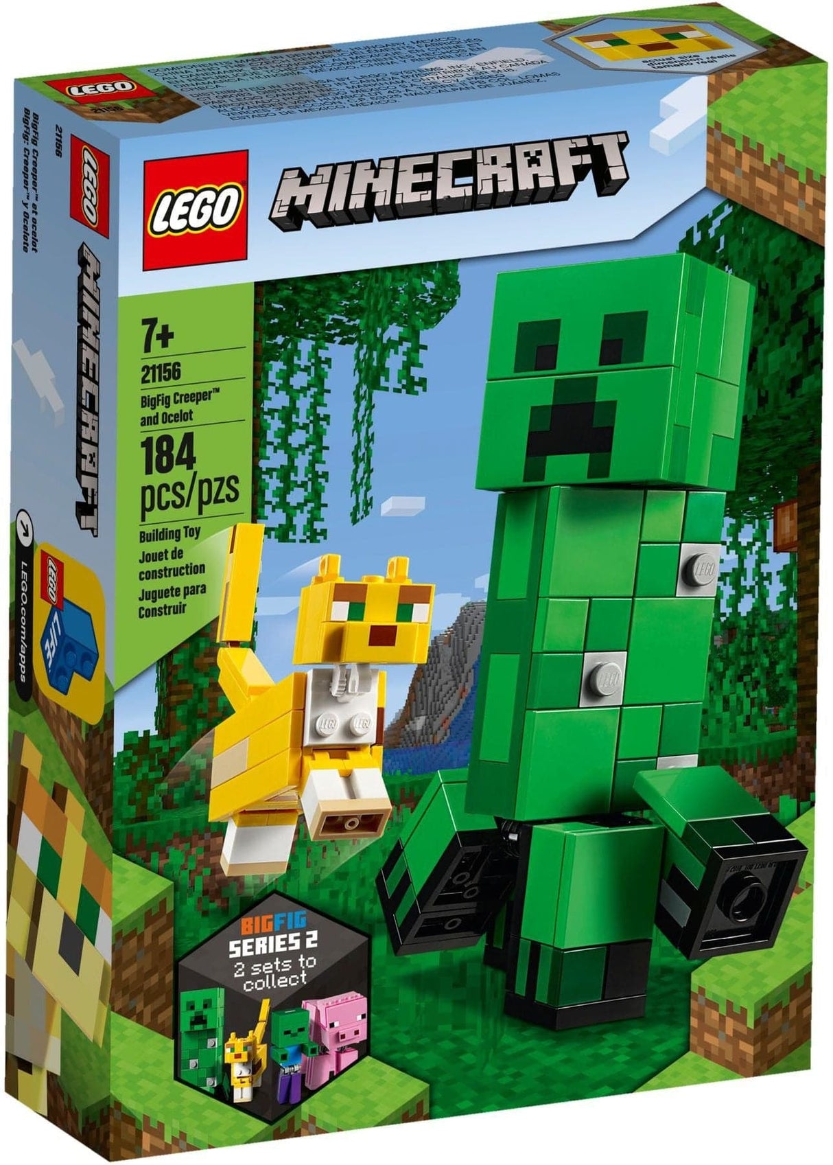 LEGO Minecraft - Large Creeper Figure And Ocelot (21156)