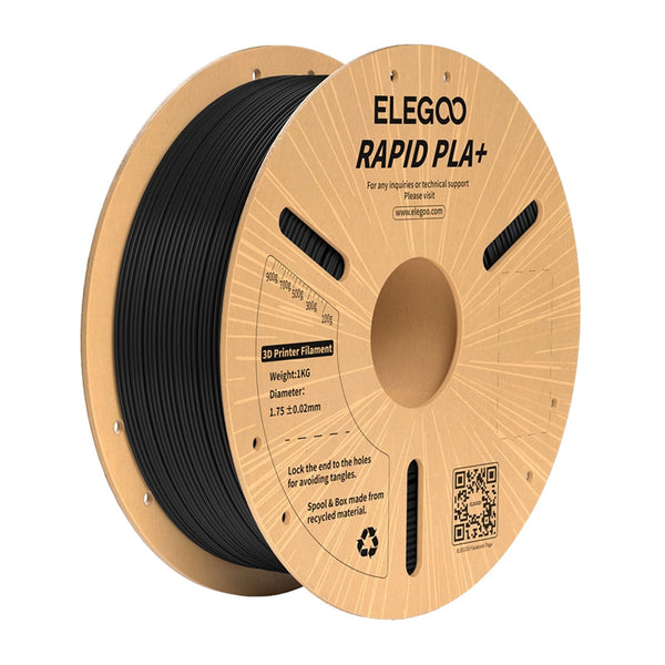Elegoo Rapid PLA+ filament – sort, 1 kg