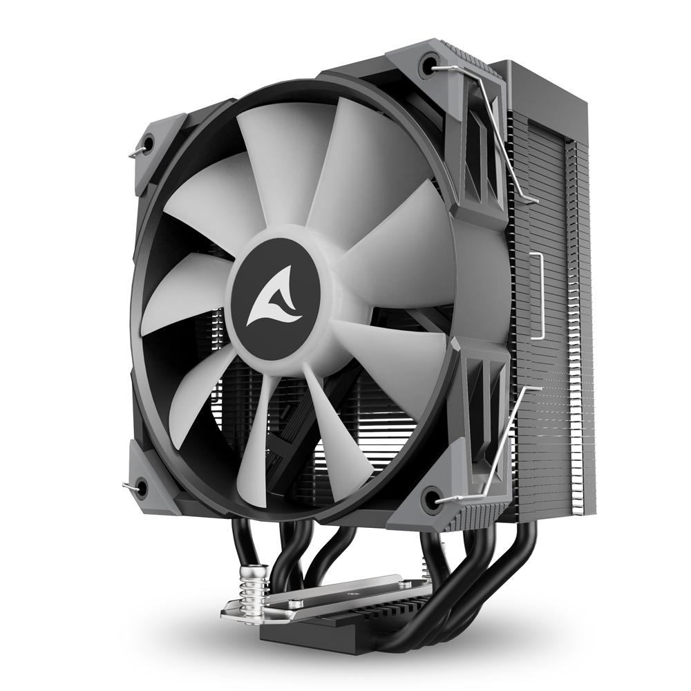 Sharkoon A40 RGB CPU-køler – sort, 156 mm, PWM