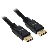 Sort Sharkoon DisplayPort kabel med to DisplayPort hanstik