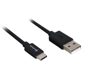Sort Sharkoon USB 2.0 kabel med USB-A og USB-C stik