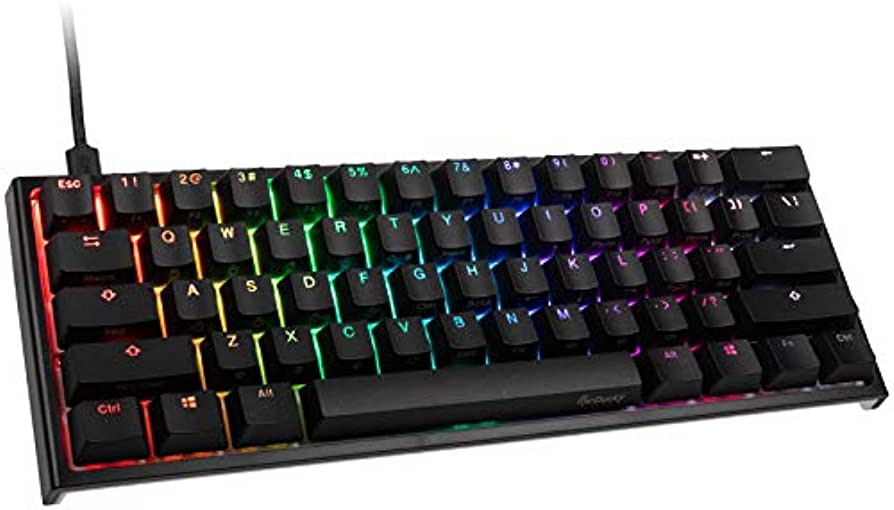 Ducky One 3 - Classic Black / White Nordic - Mini 60% - Cherry Brown