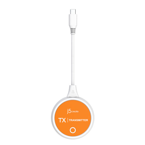 j5create ScreenCast – USB-C til trådløs HDMI – JVAW62 – USB-C-sender set ovenfra