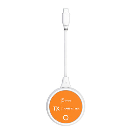 j5create ScreenCast – USB-C til trådløs HDMI – JVAW62 – USB-C-sender set ovenfra