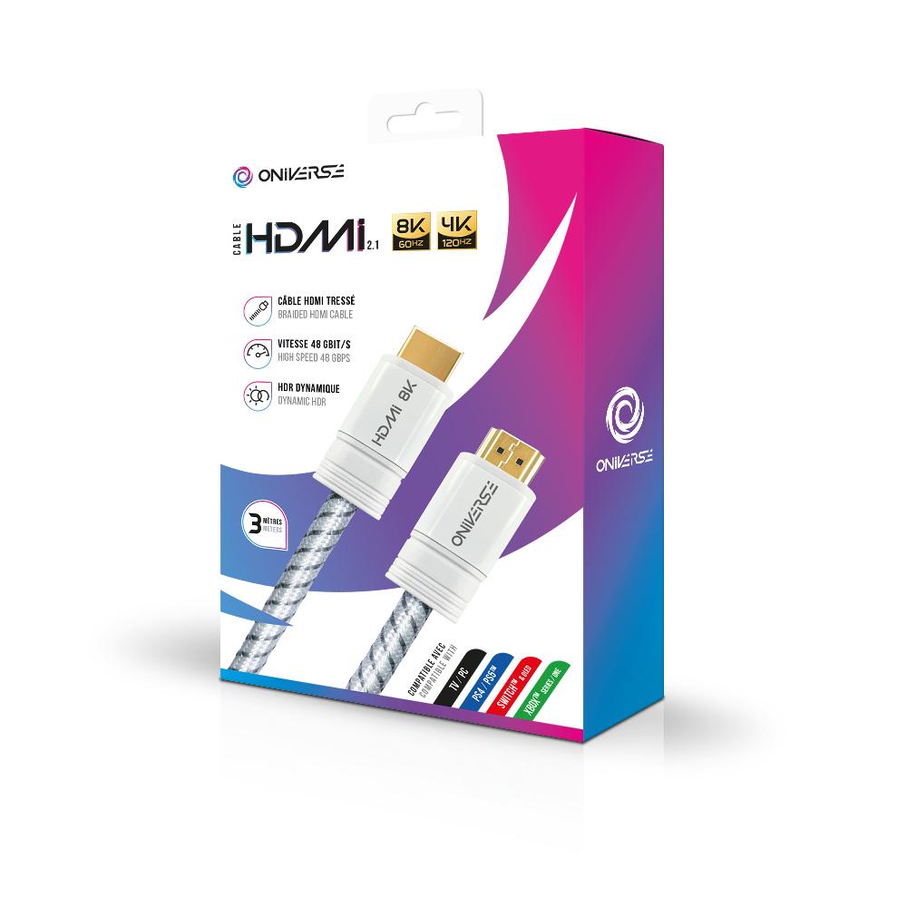 ONIVERSE - 8K HDMI cable - White ONIVERSE