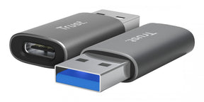TRUST CALYX USB-A TO USB-C ADAPTER 2PACK TRUST