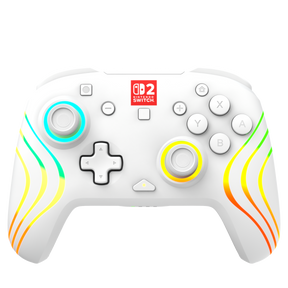 Turtle Beach Afterglow Wave Wireless – Switch-controller – Hvid – hvid controller med RGB-lyslinjer