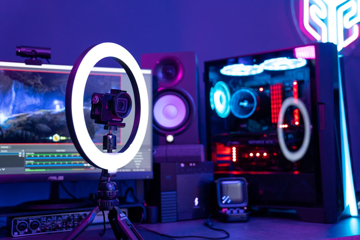 Streamplify LIGHT 10 Ring Light, 25,4cm, 5V USB - Svart
