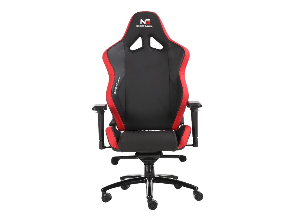 Nordic Gaming Heavy Metal Gamer Stol Svart Röd