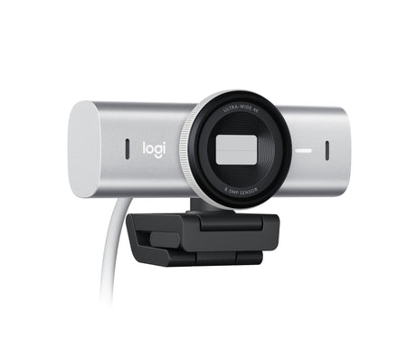 Logitech - MX Brio Ultra HD 4K Collaboration and Streaming Webcam - Pale Grey Logitech