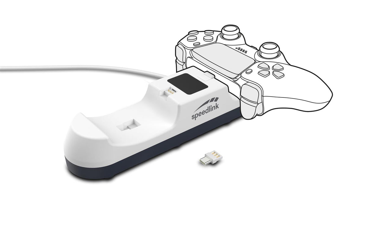 SpeedLink JAZZ USB-laddare För PS5, Vit