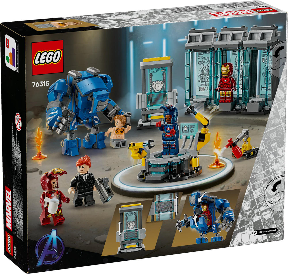 LEGO 76315 Marvel Super Heroes Iron Man's Laboratory: Hall of Armor LEGO