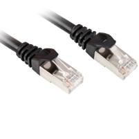 Sort Sharkoon Cat.6 S/FTP patchkabel med RJ45-hanstik