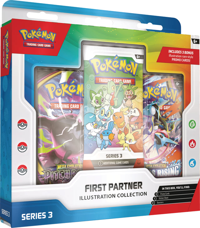 Pokémon First Partner Illustration Collection Series 3 med engelske kort i emballage
