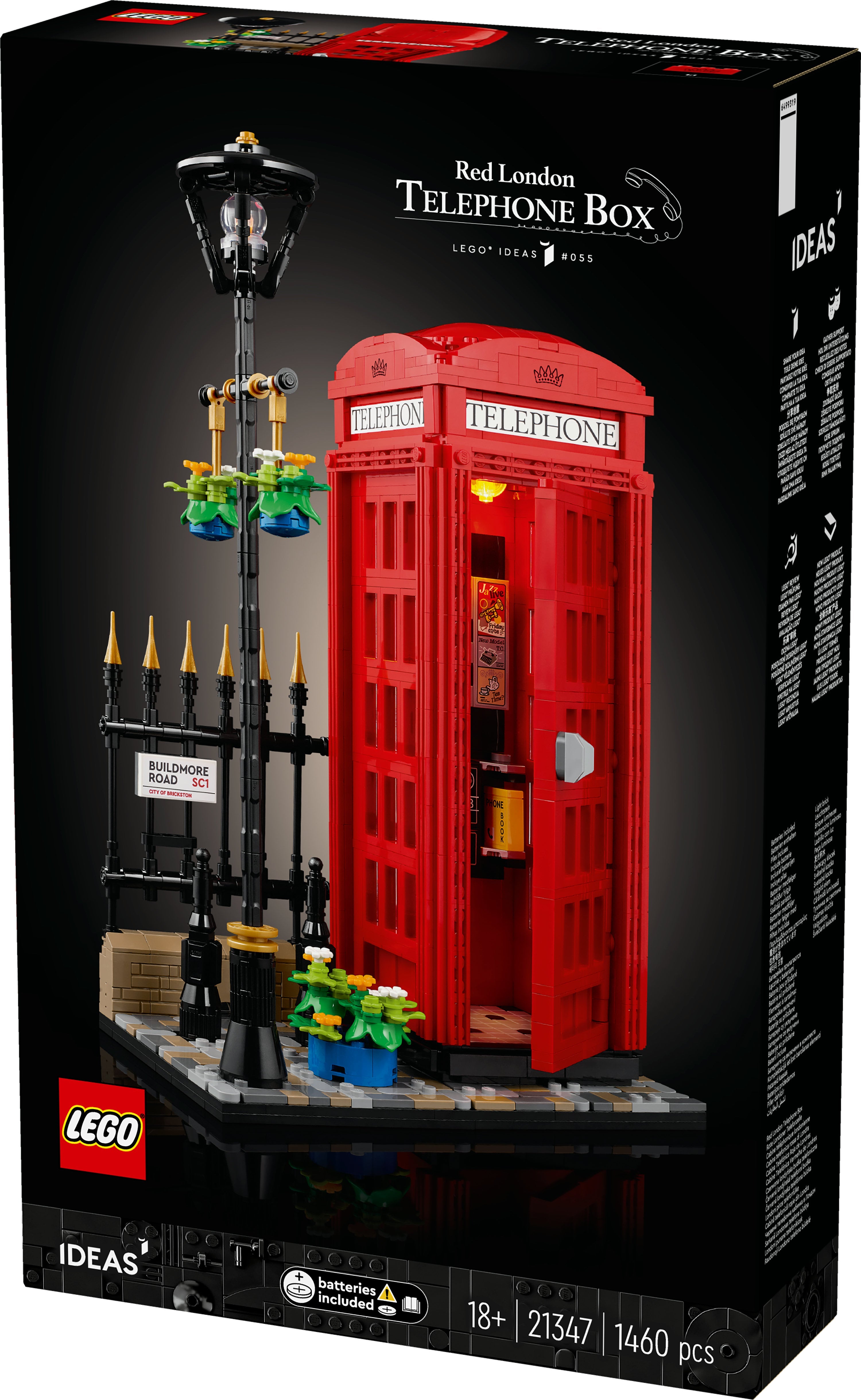 LEGO Ideas Röd London Telefonlåda 21347