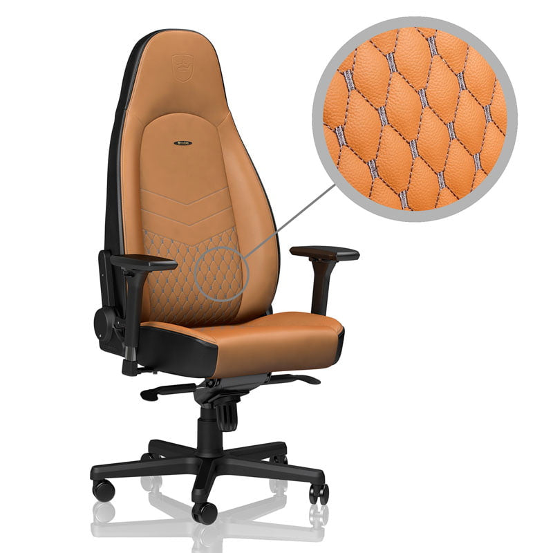 noblechairs ICON Real Leather Cognac/Svart