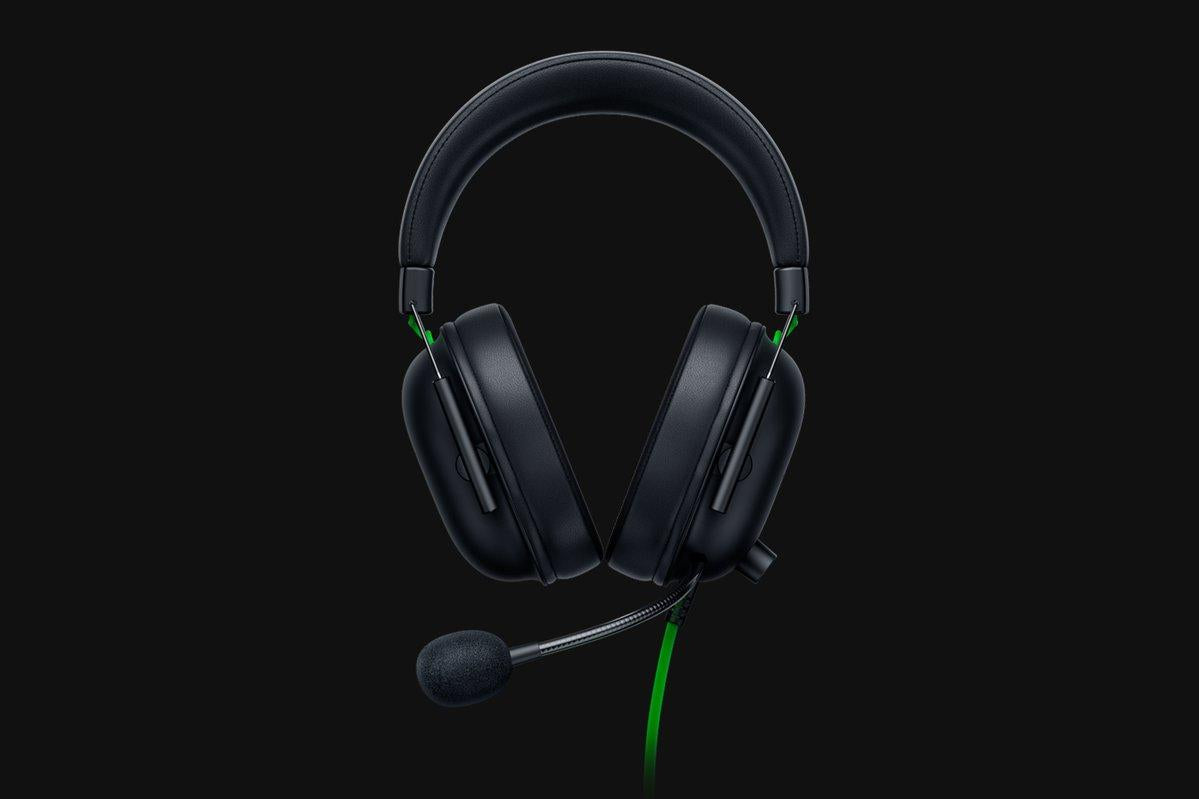 Razer – BlackShark V2 X – Kablet Esports Gaming Headset med 7.1 Surround Sound (Sort/Grøn)