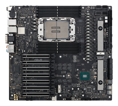 ASUS Pro WS W790E-SAGE SE – bundkortets sokkel og udvidelsespladser
