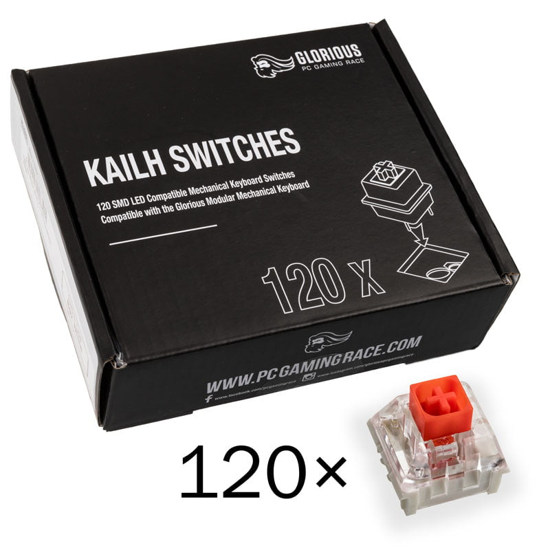 Glorious Kailh Box Röda Switchar (120 St)